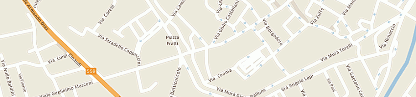 Mappa della impresa ate studio di lega vincenzo e zannoni giorgio sdf a FAENZA