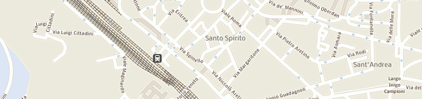 Mappa della impresa arezia viaggi srl a AREZZO