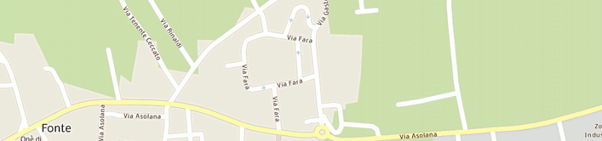 Mappa della impresa gazzola giovanni a FONTE