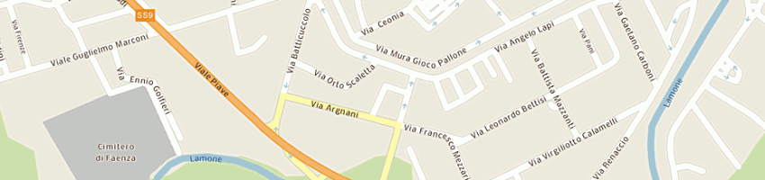 Mappa della impresa berti andrea a FAENZA