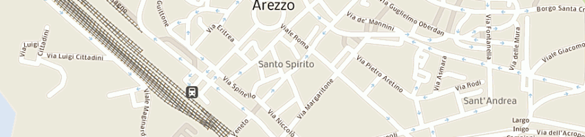 Mappa della impresa ottica denise lunettes srl a AREZZO
