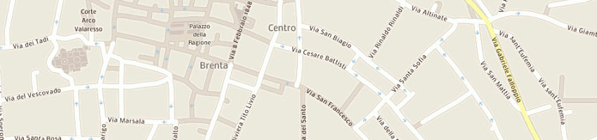 Mappa della impresa athena sas a PADOVA