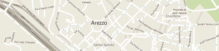 Mappa della impresa rosticceria polleria corrado a AREZZO