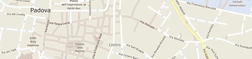 Mappa della impresa centro universitario padovano a PADOVA