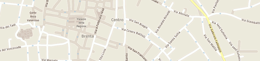 Mappa della impresa vecchi raffaello e c snc a PADOVA