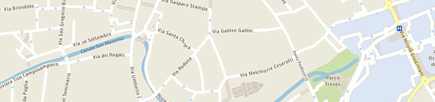 Mappa della impresa orologeria al santo di ruggenetti alberto a PADOVA
