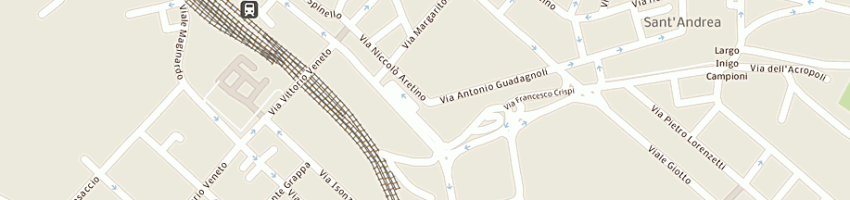Mappa della impresa bazar benassi (snc) a AREZZO