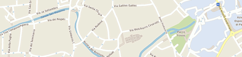 Mappa della impresa pasticceria lilium al santo a PADOVA
