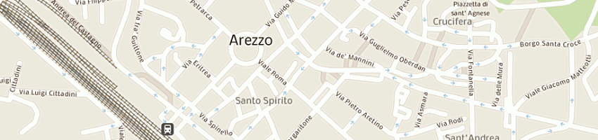 Mappa della impresa edicola del corso snc revello simona e c a AREZZO