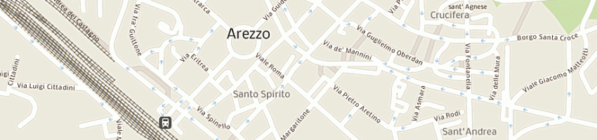 Mappa della impresa cristalleria riflessi a AREZZO