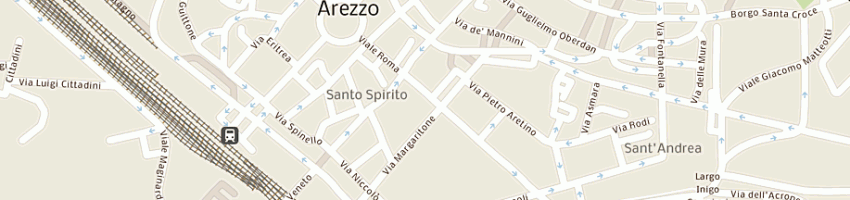 Mappa della impresa renzini renzo a AREZZO