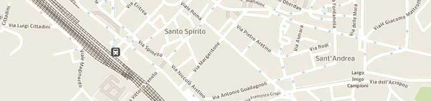 Mappa della impresa casini angela a AREZZO