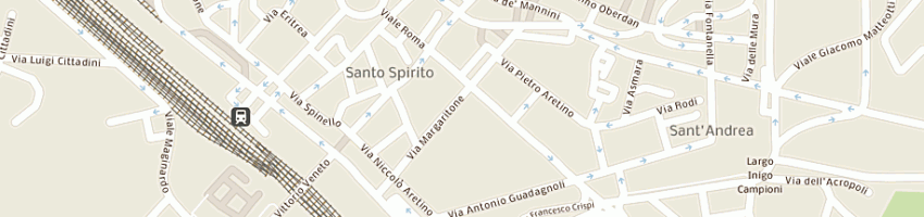 Mappa della impresa comparini arsenio a AREZZO