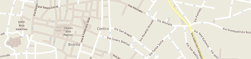 Mappa della impresa biblioteca universitaria a PADOVA