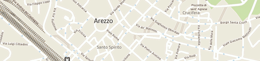 Mappa della impresa unicredit banca spa a AREZZO