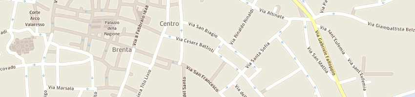 Mappa della impresa predebon oriana a PADOVA