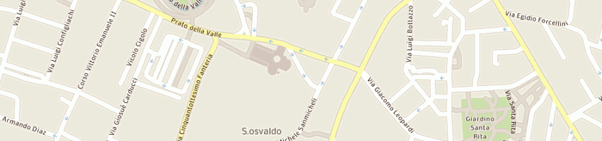 Mappa della impresa parrocchia sgiustina vergine e martire a PADOVA