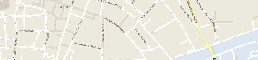 Mappa della impresa nane della giulia sas di baseggio e c a PADOVA