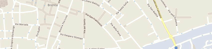 Mappa della impresa associazione asu associazione studenti universitari a PADOVA