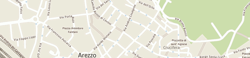 Mappa della impresa burzi francesco a AREZZO