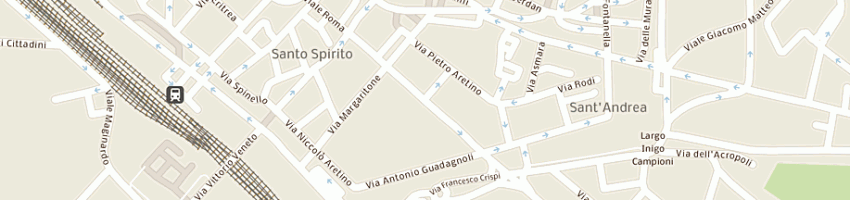Mappa della impresa studio associato gigli - giusti a AREZZO