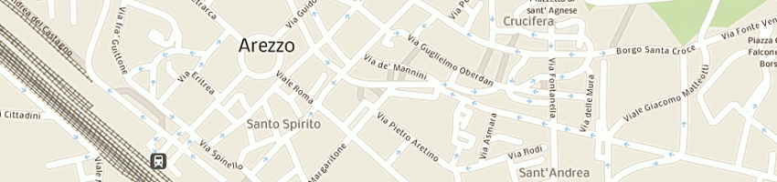 Mappa della impresa spaccio del vero parmigiano (snc) e c a AREZZO