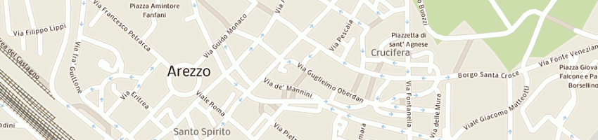 Mappa della impresa portobello a AREZZO