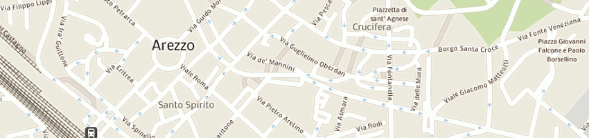 Mappa della impresa club alpino italiano a AREZZO