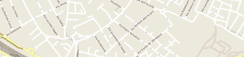 Mappa della impresa elettrauto astra di piotto adriano a PADOVA
