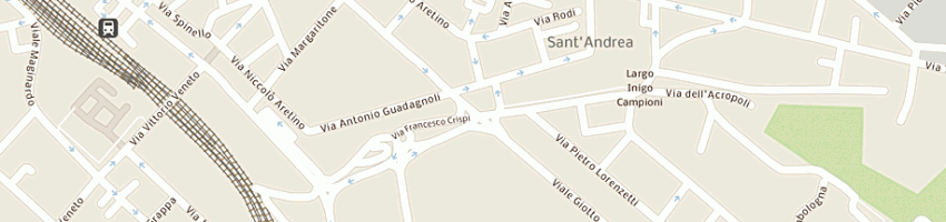 Mappa della impresa pratesi mauro a AREZZO