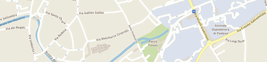 Mappa della impresa l'isola del tempo di scremin eleonora sas a PADOVA
