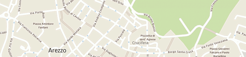 Mappa della impresa burzi mauro srl a AREZZO