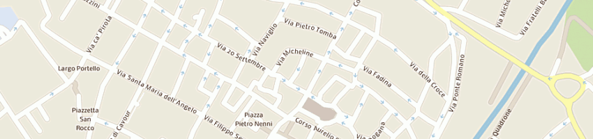Mappa della impresa amici della ceramica e del museo internazionale a FAENZA