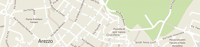 Mappa della impresa badiali claudio di caneschi claudia a AREZZO