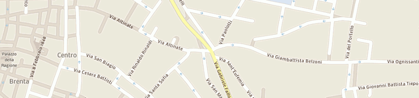 Mappa della impresa gerometti fausto a PADOVA