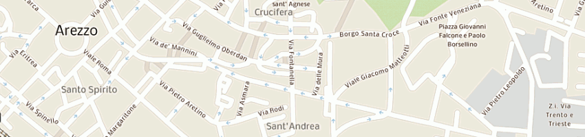 Mappa della impresa ricci nicola a AREZZO