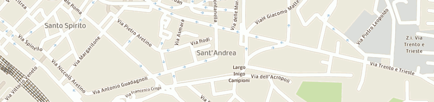 Mappa della impresa quartiere porta sandrea a AREZZO