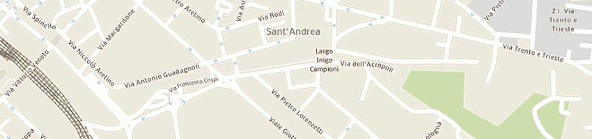 Mappa della impresa fondazione ant italia onlus a AREZZO