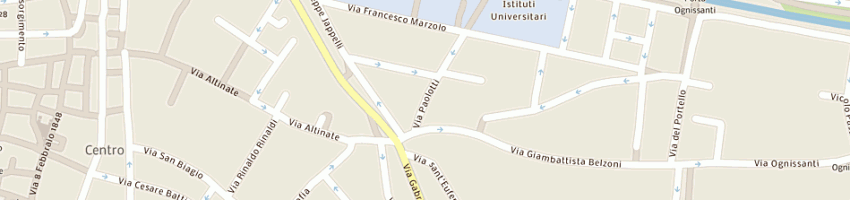 Mappa della impresa la tecnica service snc di borsato massimo e c a PADOVA