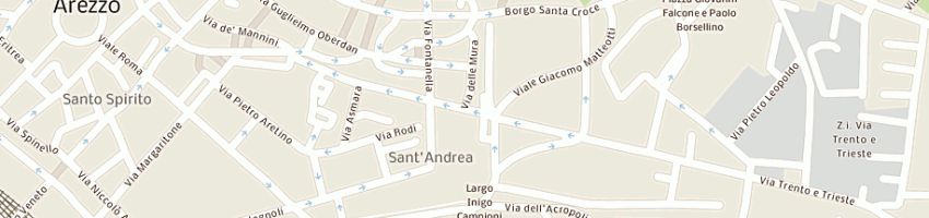 Mappa della impresa laura scartoni e c snc a AREZZO