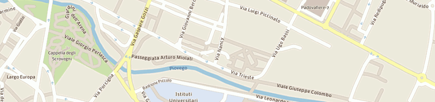 Mappa della impresa inail a PADOVA