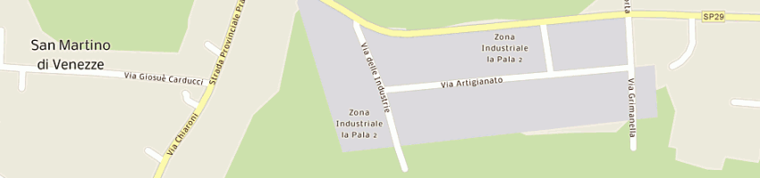 Mappa della impresa elcom srl a SAN MARTINO DI VENEZZE