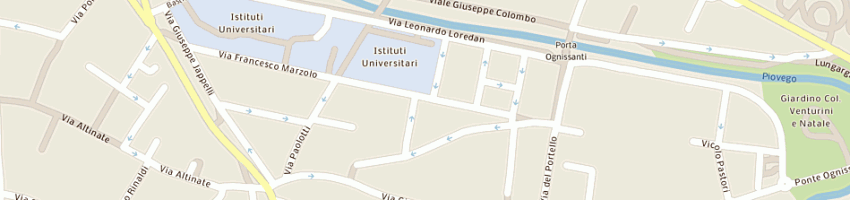 Mappa della impresa libreria progetto snc di contiero g e elleni l a PADOVA