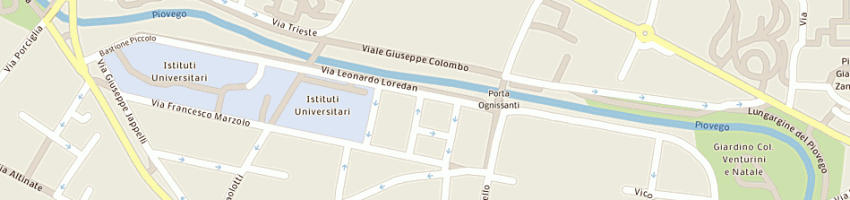 Mappa della impresa aca associazione consumatori arci a PADOVA