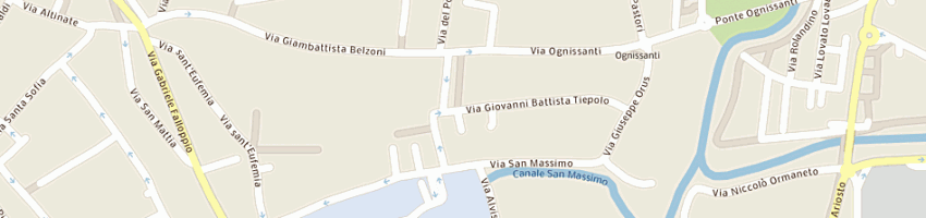 Mappa della impresa assostudenti associazione degli studenti universitari a PADOVA