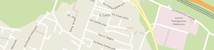 Mappa della impresa bisello andrea a PADOVA
