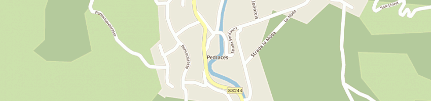 Mappa della impresa albergo posta a BADIA