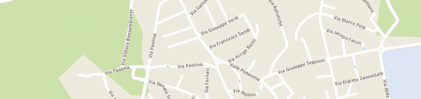Mappa della impresa panificio lunardi snc di lunardi bruno e c a FELTRE