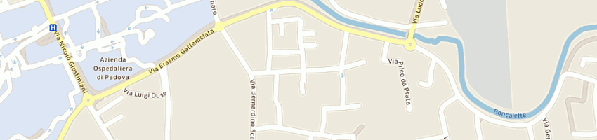 Mappa della impresa donadello alberto a PADOVA