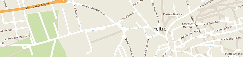 Mappa della impresa evolwe srl a FELTRE